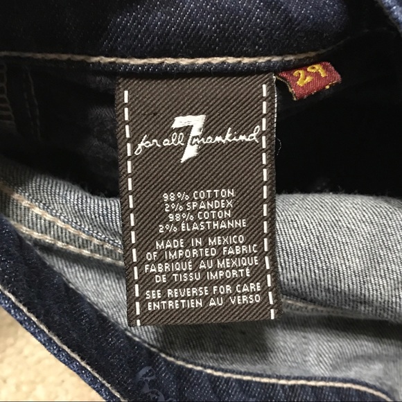 7FAMK Dark Wash Straight Leg Jeans - Picture 6 of 6